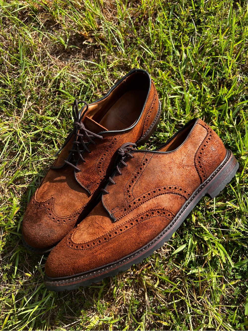 CLEAN Allen Edmonds size 13 Mens Big Sur Brown Suede shoes